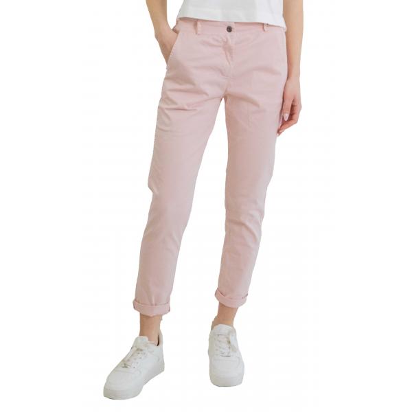 Chino senza pence in cotone